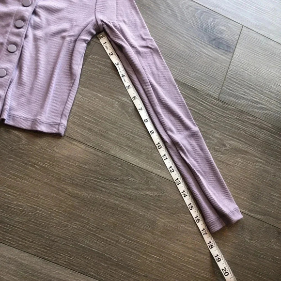 Outdoor Voices Earl Grey CozyRib Cropped Cardigan Womens Size XS - Picture 4 of 13